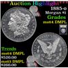 Image 1 : ***Auction Highlight*** 1885-o Morgan Dollar $1 Graded Choice Unc DMPL By USCG (fc)