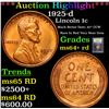 Image 1 : ***Auction Highlight*** 1925-d Mint Error Lincoln Cent 1c Graded Choice+ Unc RD By USCG (fc)