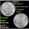 Image 1 : 1889-o Morgan Dollar $1 Grades Select Unc