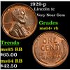 Image 1 : 1929-p Lincoln Cent 1c Grades Choice+ Unc RB
