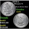 Image 1 : 1879-o Morgan Dollar $1 Grades Select Unc