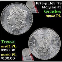 1878-p Rev '79 Morgan Dollar $1 Grades Select Unc PL