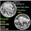 Image 1 : 1917-s Buffalo Nickel 5c Grades vf+