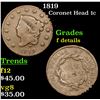 Image 1 : 1819 Coronet Head Large Cent 1c Grades f details