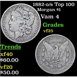 1882-o/s Top 100 Morgan Dollar $1 Grades vf+