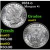 Image 1 : 1881-o Morgan Dollar $1 Grades Select Unc