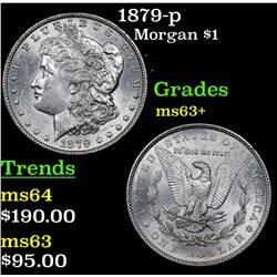 1879-p Morgan Dollar $1 Grades Select+ Unc