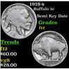 Image 1 : 1918-s Buffalo Nickel 5c Grades f, fine