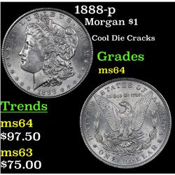 1888-p Morgan Dollar $1 Grades Choice Unc