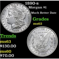 1890-s Morgan Dollar $1 Grades Select Unc