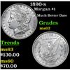 Image 1 : 1890-s Morgan Dollar $1 Grades Select Unc