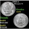 Image 1 : 1901-o Morgan Dollar $1 Grades Choice Unc