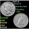 Image 1 : 1927-d Peace Dollar $1 Grades vf++