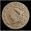 Image 2 : 1830 Coronet Head Large Cent 1c Grades f+