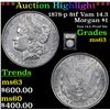 Image 1 : ***Auction Highlight*** 1878-p 8tf Vam 14.3 Morgan Dollar $1 Graded Select Unc By USCG (fc)