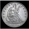 Image 2 : ***Auction Highlight*** 1861-s Seated Half Dollar 50c Graded Select+ Unc By USCG (fc)