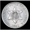 Image 2 : ***Auction Highlight*** 1851 Three Cent Silver 3cs Grades Choice Unc (fc)