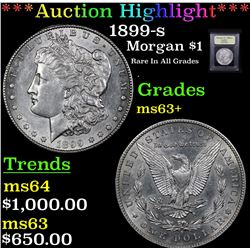 ***Auction Highlight*** 1899-s Morgan Dollar $1 Graded Select+ Unc By USCG (fc)