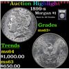 Image 1 : ***Auction Highlight*** 1899-s Morgan Dollar $1 Graded Select+ Unc By USCG (fc)