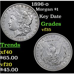 1896-o Morgan Dollar $1 Grades vf++