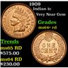 Image 1 : 1909 Indian Cent 1c Grades Choice+ Unc RD