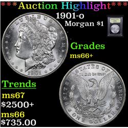 ***Auction Highlight*** 1901-o Morgan Dollar $1 Graded GEM++ Unc By USCG (fc)