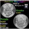 Image 1 : ***Auction Highlight*** 1901-o Morgan Dollar $1 Graded GEM++ Unc By USCG (fc)