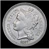Image 2 : 1867 Three Cent Copper Nickel 3cn Grades Select Unc