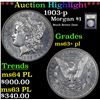 Image 1 : ***Auction Highlight*** 1903-p Morgan Dollar $1 Graded Select Unc+ PL By USCG (fc)