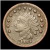 Image 2 : 1863 Indian Civil War Token 1c Grades vf+