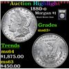Image 1 : ***Auction Highlight*** 1880-o Morgan Dollar $1 Graded Select+ Unc By USCG (fc)
