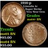 Image 1 : 1916-p Lincoln Cent 1c Grades Choice+ Unc BN
