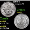 Image 1 : 1898-o Morgan Dollar $1 Grades GEM+ Unc