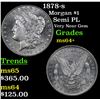 Image 1 : 1878-s Morgan Dollar $1 Grades Choice+ Unc