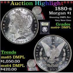 ***Auction Highlight*** 1880-s Morgan Dollar $1 Graded Choice Unc+ DMPL By USCG (fc)