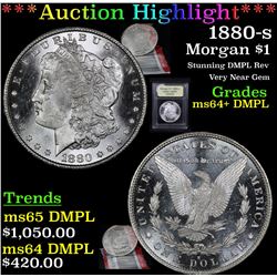 ***Auction Highlight*** 1880-s Morgan Dollar $1 Graded Choice Unc+ DMPL By USCG (fc)