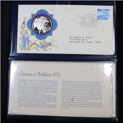 The Franklin Mint 1976 Christmas In Bthlehem  5oz .925 Sterling Silver Medal Grades