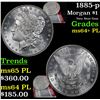 Image 1 : 1885-p Morgan Dollar $1 Grades Choice Unc+ PL