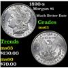Image 1 : 1890-s Morgan Dollar $1 Grades Select Unc
