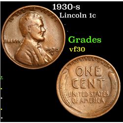 1930-s Lincoln Cent 1c Grades vf++