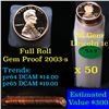 Image 1 : Proof 2003-s Lincoln cent 1c roll, 50 pieces (fc) . .