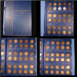 Partial Lincoln cent book 1941- 1974 75 coins . .