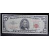 Image 2 : 1963 $5 Red seal United States Note . . Grades f+