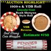 Image 1 : **Auction Highlight** Lincoln Wheat cent 1c orig roll, 1909-s one end,  VDB rev other end, WOW! (fc)