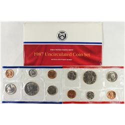 1987 US MINT SET (UNC) P/D (WITH ENVELOPE)