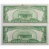 Image 2 : $5.00 1928-A NEW YORK AND KANSAS CITY NOTES