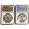 Image 2 : 2012-W AND 2011-S AMERICAN SILVER EAGLES