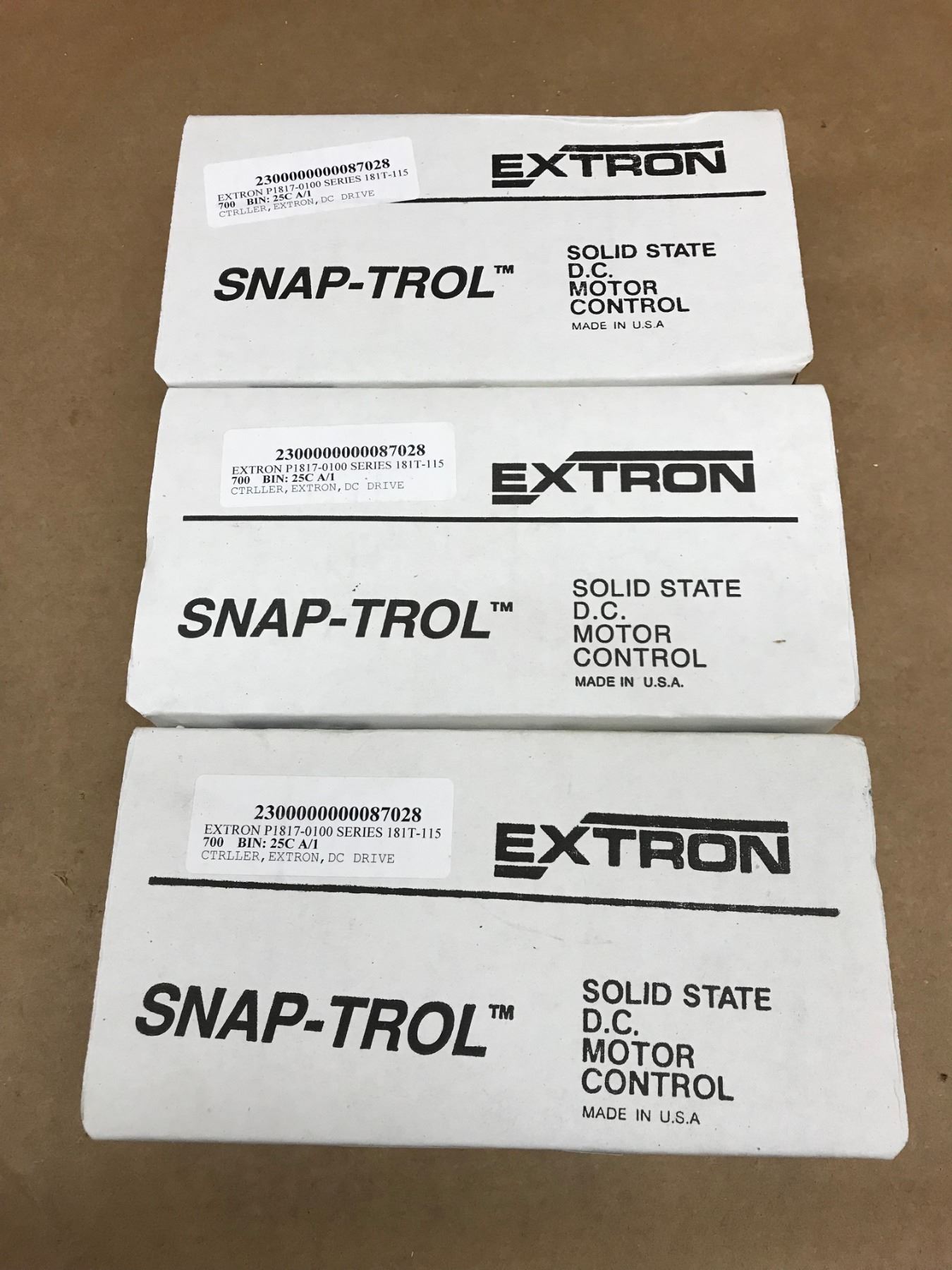(3) EXTRON 181-T P1817-0100 DC MOTOR CONTROLLER
