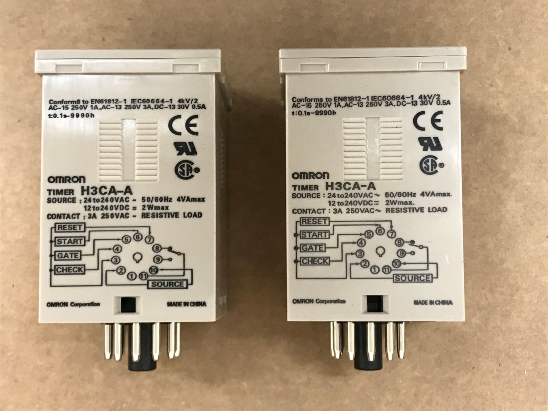 (2) OMRON H3CA-A SOLID-STATE TIMER - BTM Industrial