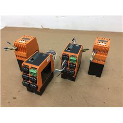 (4) ifm VSE100 Vibration Sensors & Monitor FR-1 Speed Monitor